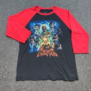 Cavity Colors Return of the Living Dead Sz L Mens Black Red Horror Movie TShirt